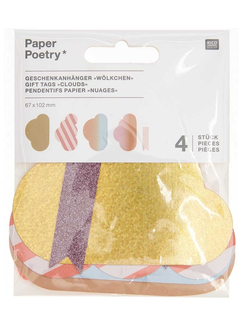 Etiquettes cadeaux nuage - Rico Design N/A - Kiabi
