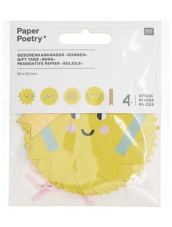 Etiquettes cadeaux soleil - Rico Design