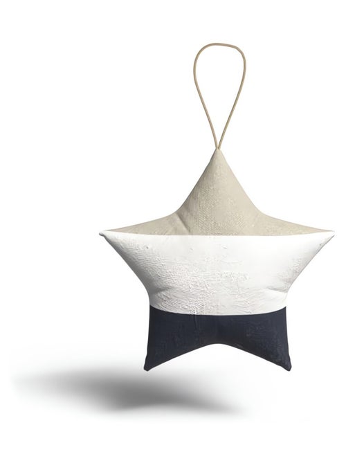 Etoile à suspendre en coton 12x12 cm ESPRIT MARIN, par Soleil d'Ocre - Kiabi