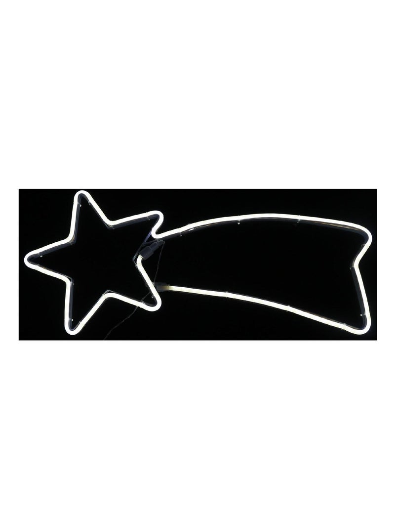 Etoile filante en neon de noel Blanc - Kiabi