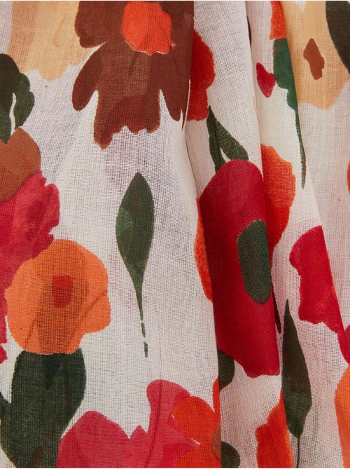 Etole à fleurs en pur coton - DAXON - Kiabi