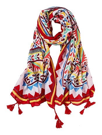 Étole coton Greek Summer Athéna