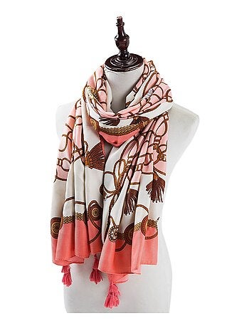 Étole coton Light Pink Athéna