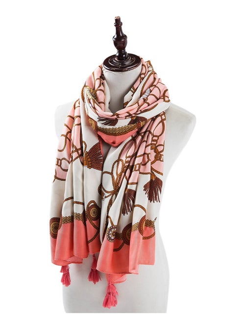 Étole coton Light Pink Athéna - Kiabi