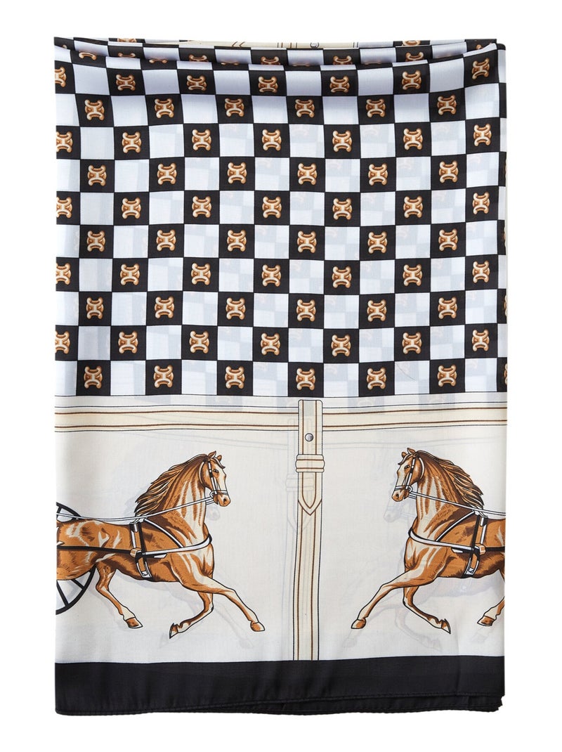 Etole de soie Carrozza Regale Blanc - Kiabi