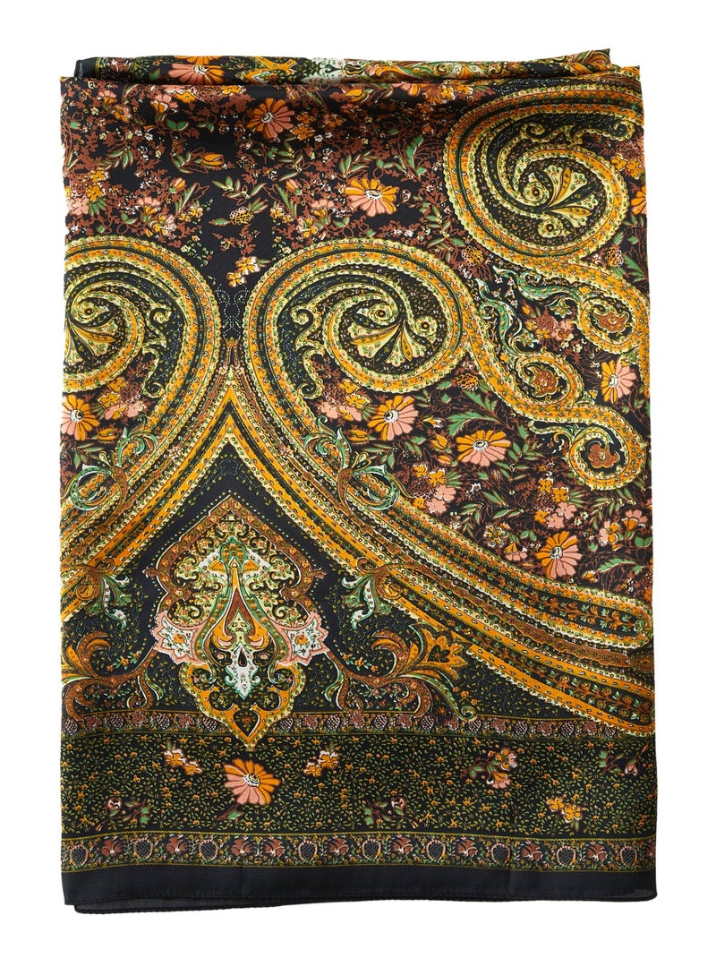 Etole de soie Fiore Barocco Vert - Kiabi