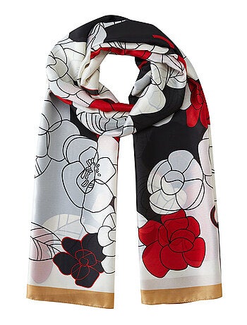 Etole de soie Fiore Rosso