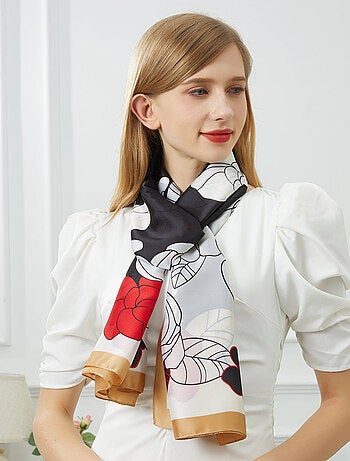 Etole de soie Fiore Rosso