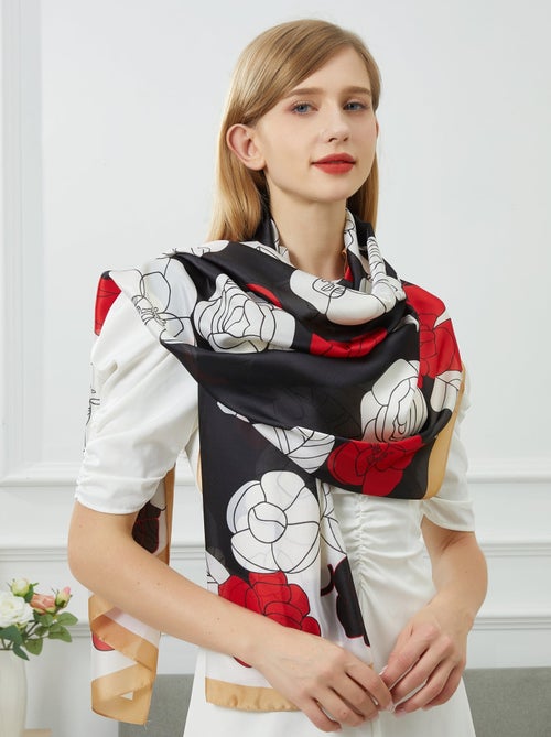 Etole de soie Fiore Rosso - Kiabi