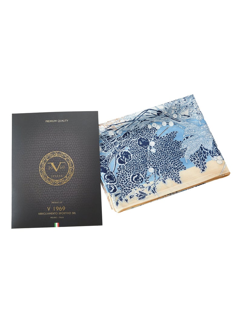 Etole de soie Flora Vivace Bleu - Kiabi