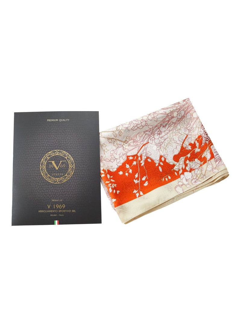 Etole de soie Flora Vivace Orange - Kiabi