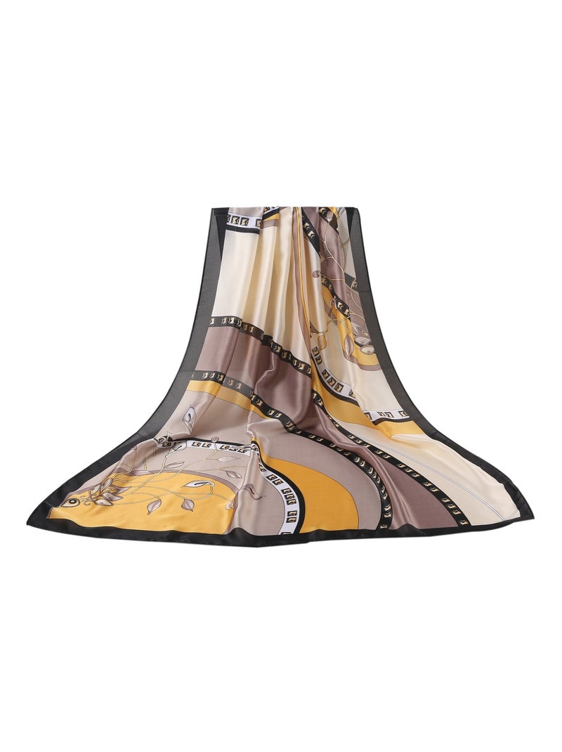 Etole de Soie Flowcircle Florina Jaune - Kiabi