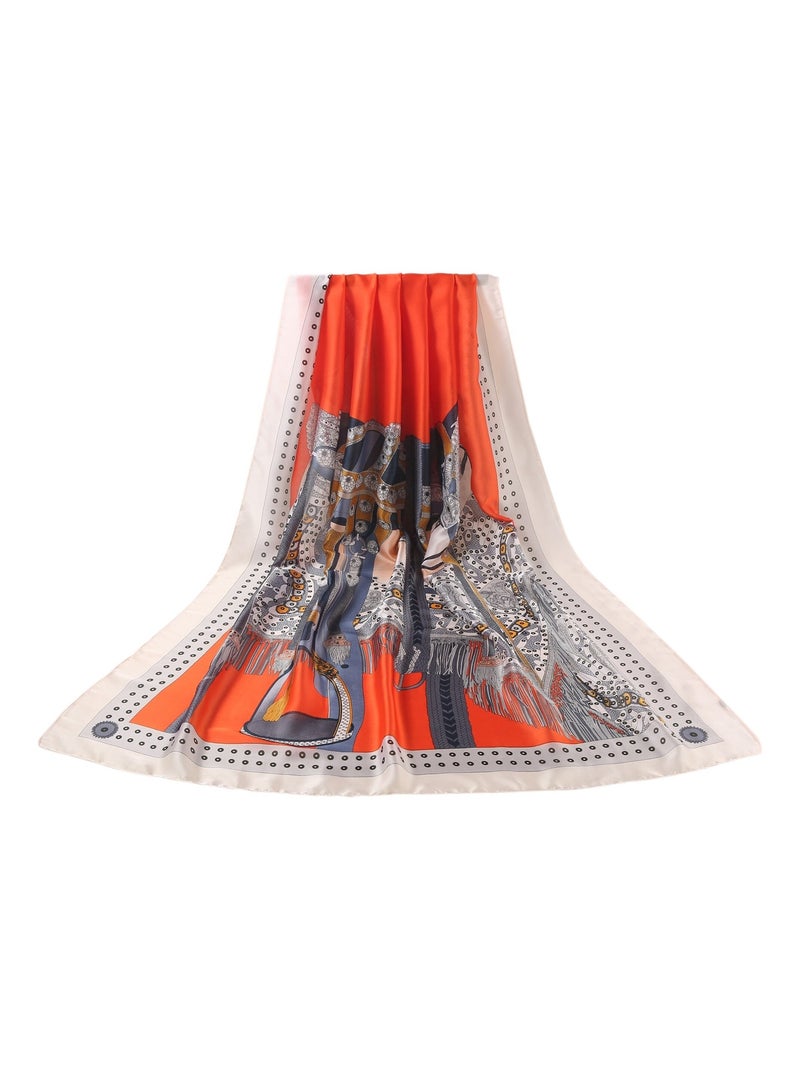 Etole de Soie Ironhorse Florina Orange - Kiabi