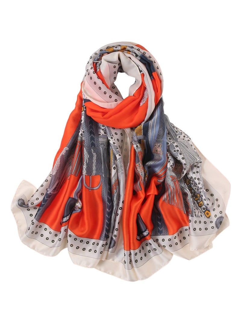 Etole de Soie Ironhorse Florina Orange - Kiabi