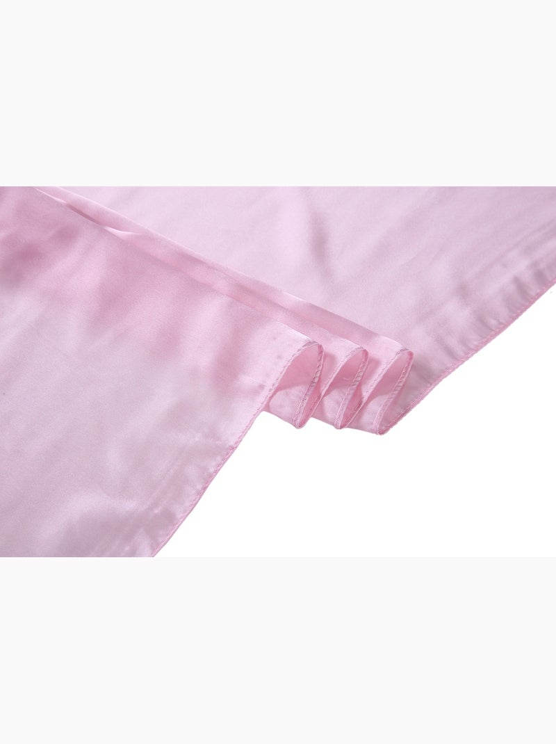 Étole de Soie Light Pink Dark Pink Duo Rose - Kiabi