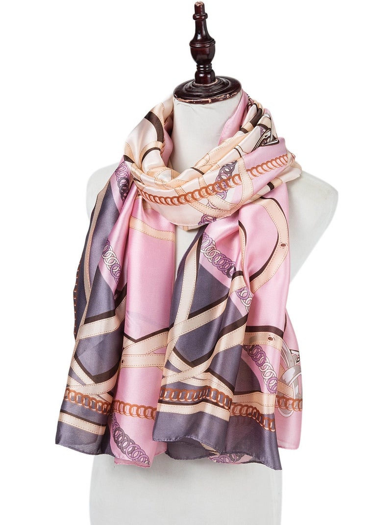 Étole de Soie Light Pink Florina Rose - Kiabi