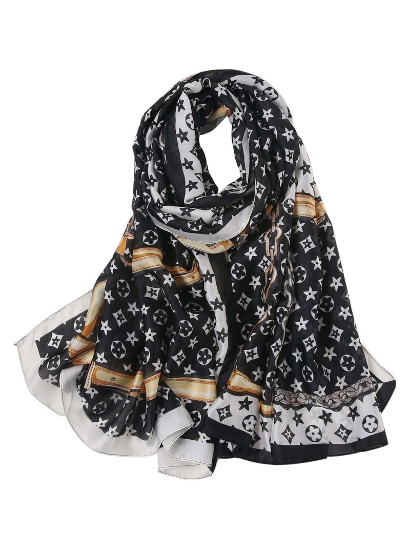 Etole de Soie Prestige Florina Noir - Kiabi