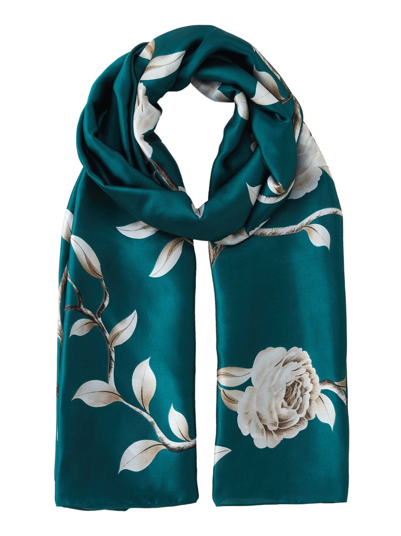 Etole de soie Verde Fiorita Vert - Kiabi