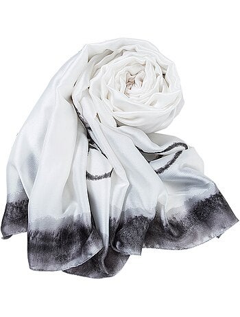 Étole de Soie White Florina