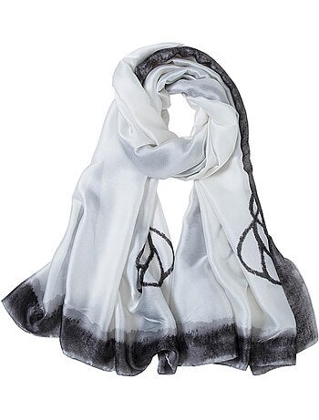 Étole de Soie White Florina