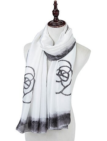 Étole de Soie White Florina