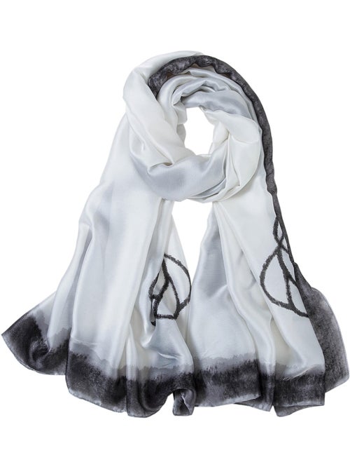 Étole de Soie White Florina - Kiabi