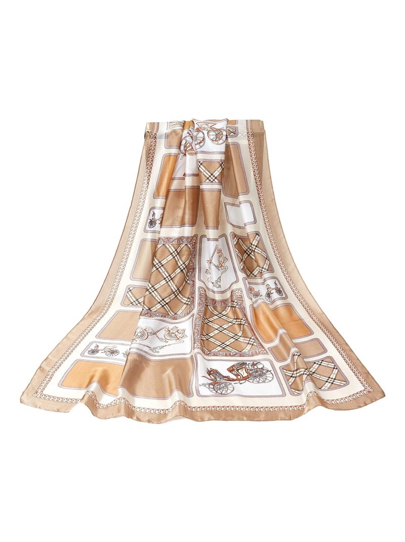 Etole Soie Carroussel Marron - Kiabi