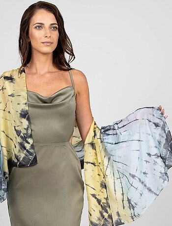 Etole Soie Tie Dye Halong - 100% Soie VietNam