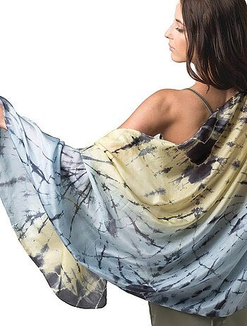 Etole Soie Tie Dye Halong - 100% Soie VietNam