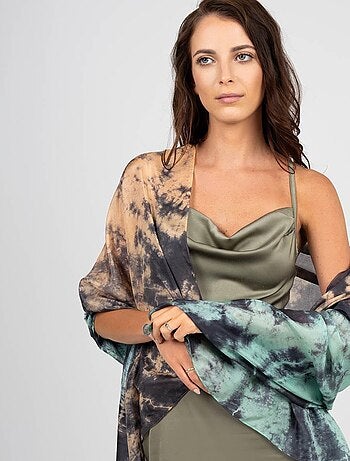 Etole Soie Tie Dye Jadny - 100% Soie VietNam