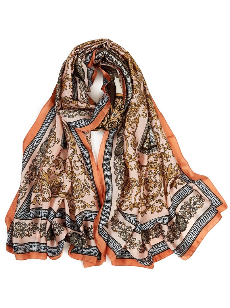 Etole soie V PRINT Rose - Kiabi