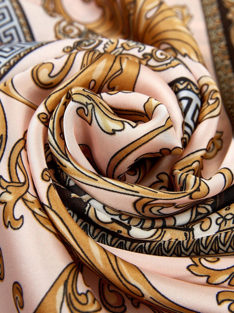 Etole soie V PRINT Rose - Kiabi