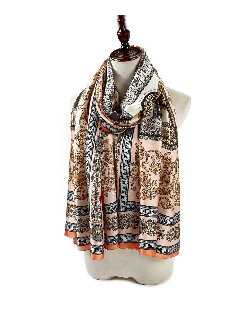 Etole soie V PRINT Rose - Kiabi