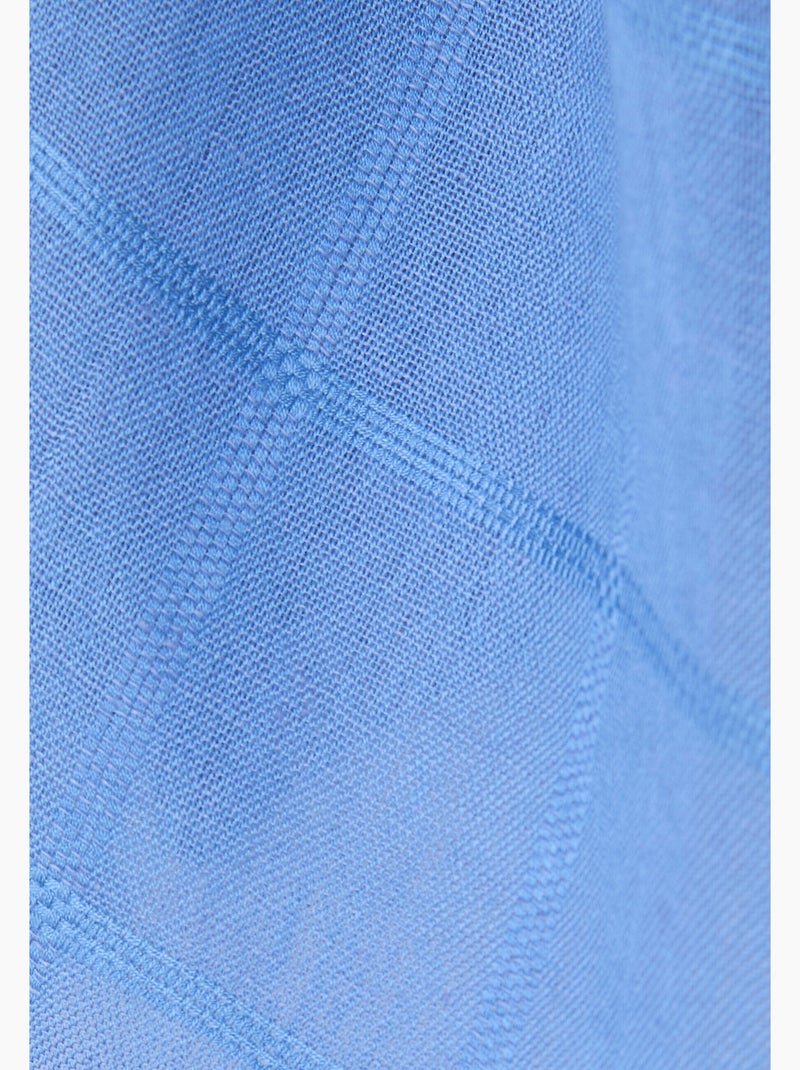 Etole tissu effet carreaux - Damart Bleu - Kiabi