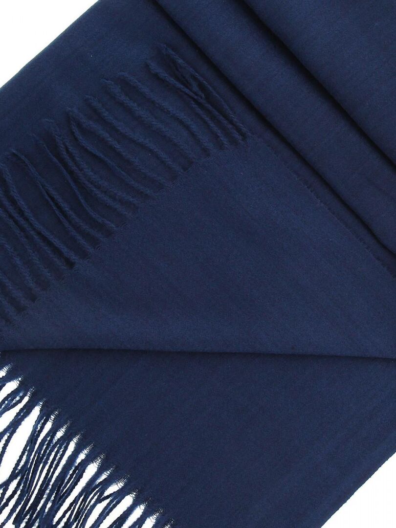 Grande Étole / Châle 100% Cachemire - Bleu Cyan - Neuve Avec Étiquettes - Fabriquée En Inde