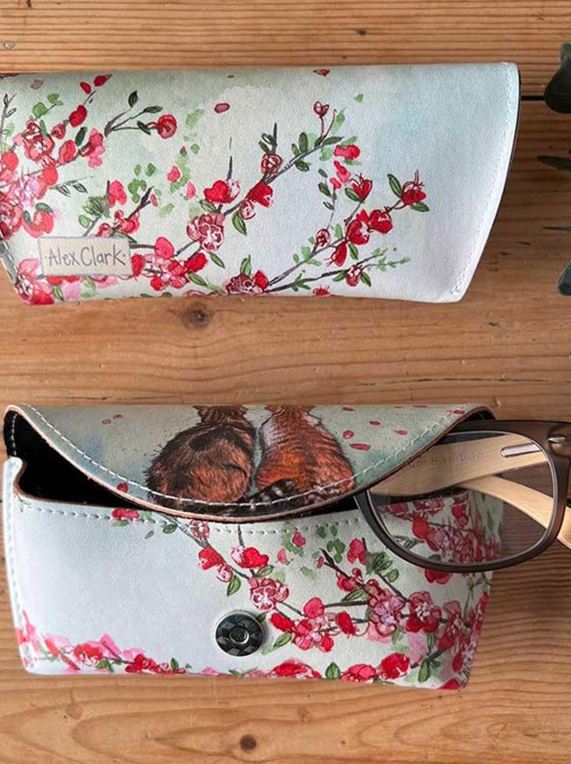Étui à lunettes Chats et Fleurs par Alex Clark Blanc - Kiabi