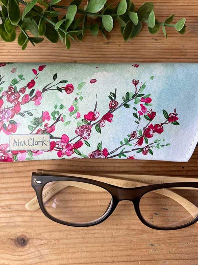 Étui à lunettes Chats et Fleurs par Alex Clark Blanc - Kiabi