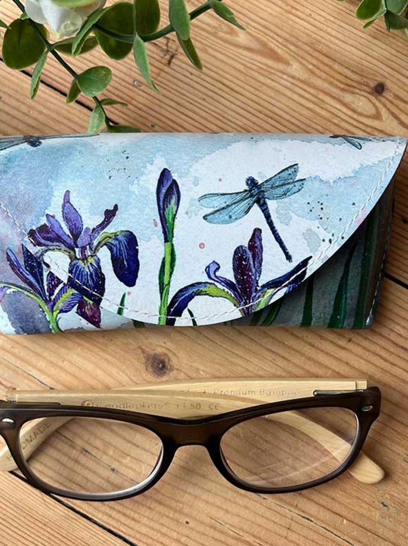 Étui à lunettes  Iris et Libellule par Alex Clark Blanc - Kiabi