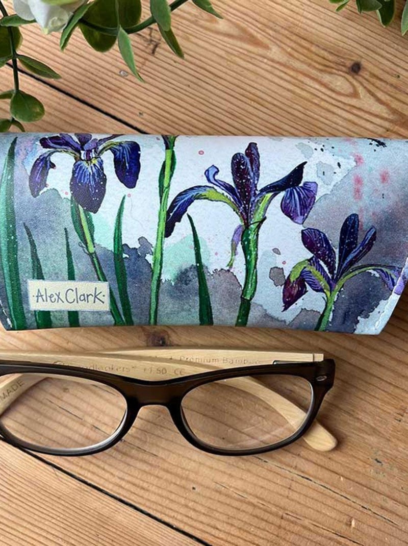 Étui à lunettes  Iris et Libellule par Alex Clark Blanc - Kiabi