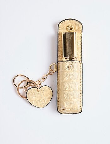 Étui à rouges à lèvres, imitation reptile