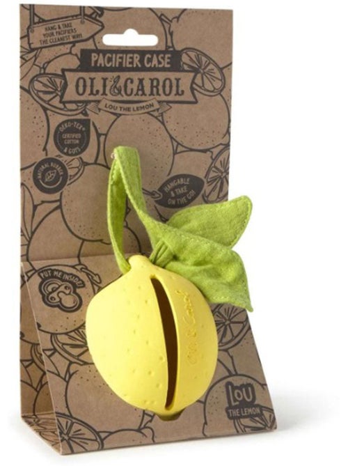 Etui à sucette en caoutchouc 100% naturel Lou le Citron - Kiabi