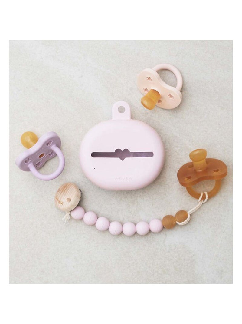 Etui à tétines en caoutchouc naturel Rose - Kiabi