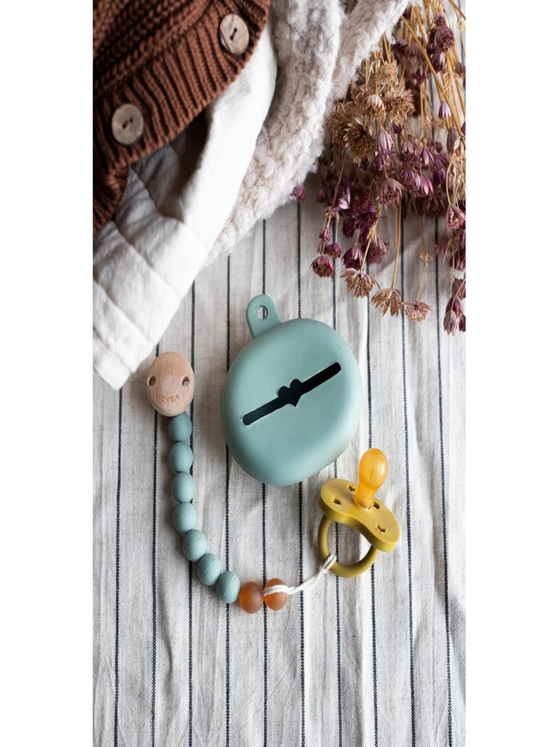 Etui à tétines en caoutchouc naturel Vert - Kiabi