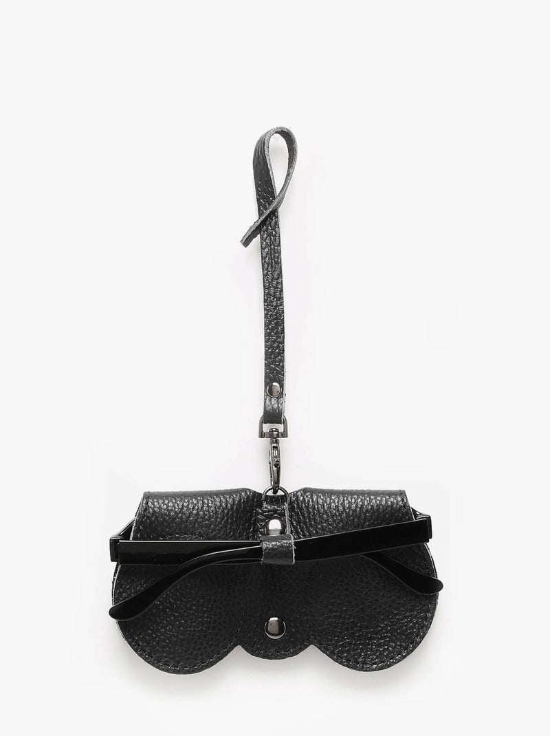 Étui Lunettes Cuir Milano Cuir De Vachette Noir Noir - Kiabi