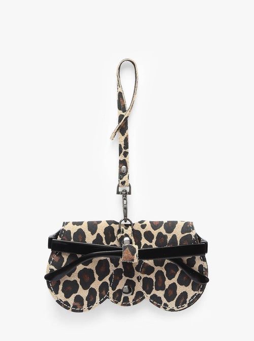 Étui lunettes velvet leopardo cuir milano cuir de vachette - Kiabi Étui lunettes velvet leopardo cuir milano cuir de vachette - Kiabi