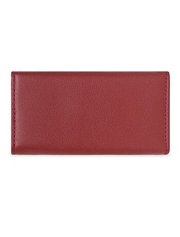 Étui porteclés 2 volets cuir soft hexagona
