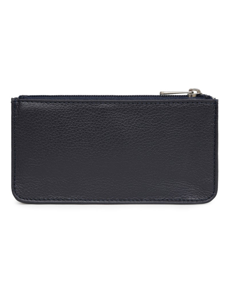 Étui porteclés  Cuir CONFORT Bleu marine - Kiabi