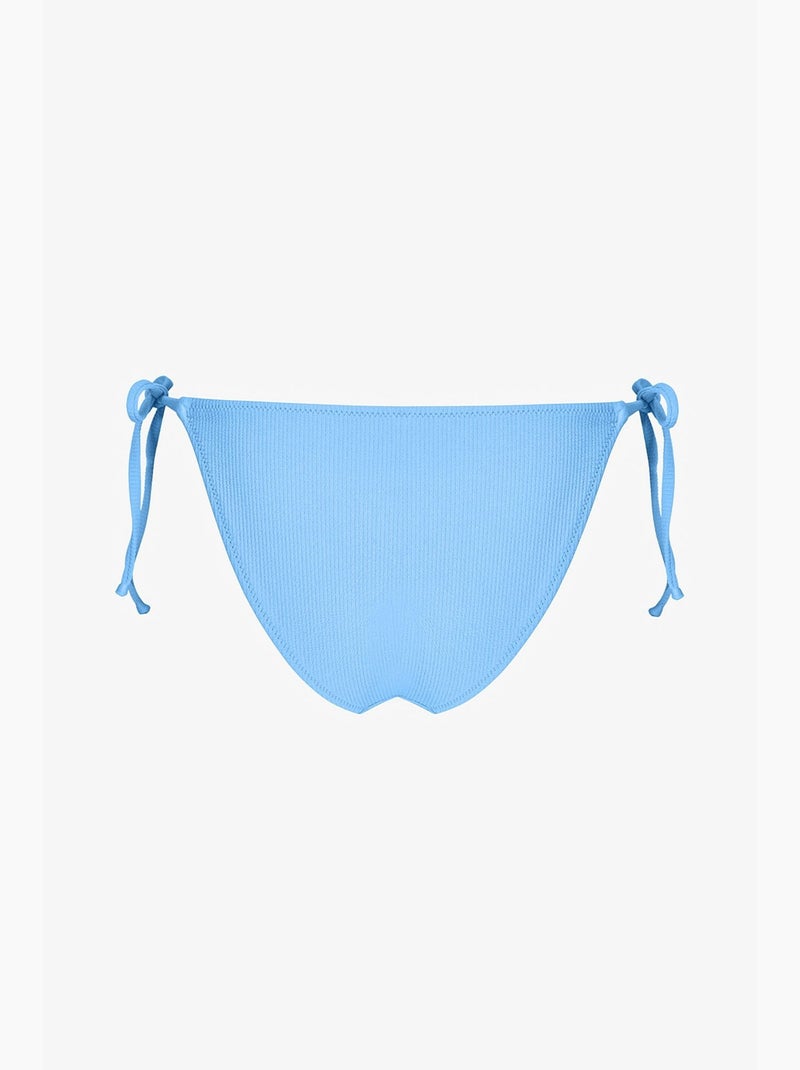Eulina bas de bikini taille mi-haute texturé penti Bleu ciel - Kiabi