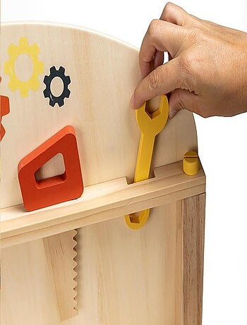 EUREKAKIDS - Établi de bricolage en bois pour enfant - De 3 à 12 ans