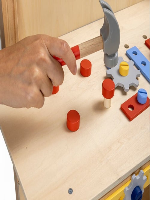 EUREKAKIDS - Établi de bricolage en bois pour enfant - De 3 à 12 ans - Kiabi